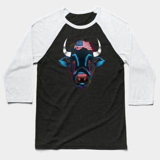 Patriotic Water Buffalo Baseball T-Shirt